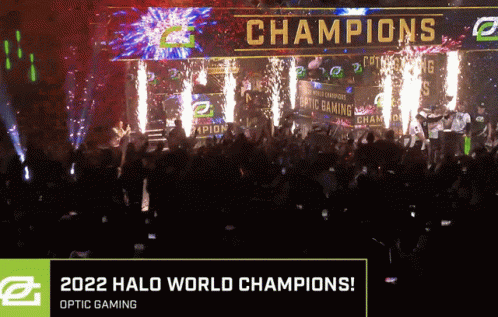 Halo World Champs Optic Gaming GIF - Halo World Champs Optic Gaming Optic Halo GIFs