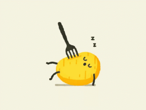 Fork Sleeping GIF - Fork Sleeping Potato GIFs