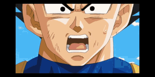 a close up of a cartoon character 's face with his mouth wide open