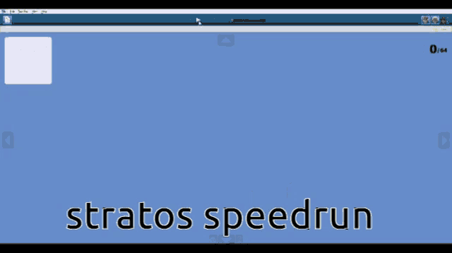 a computer screen shows a lego model of a space ship with the words stratos speedrun below it