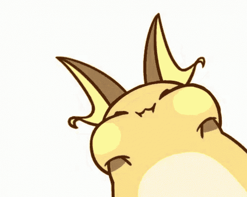 a cartoon drawing of a rabbit with big ears and a small face .
