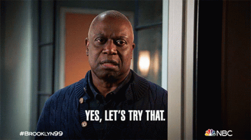 Yes Lets Try That Raymond Holt GIF - Yes Lets Try That Raymond Holt Brooklyn Nine Nine GIFs