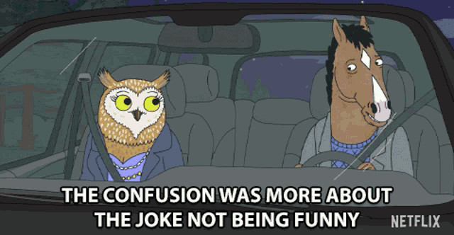 The Confusion Was More About The Joke Not Being Funny Not Laughing GIF - The Confusion Was More About The Joke Not Being Funny Not Laughing Not Funny GIFs