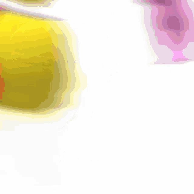 a close up of a yellow object with a red stripe on it