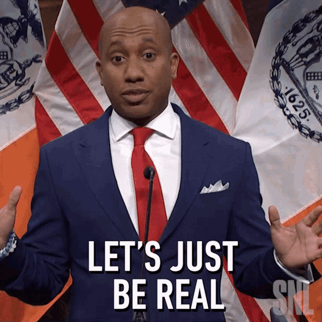 Lets Just Be Real Eric Adams GIF - Lets Just Be Real Eric Adams Saturday Night Live GIFs