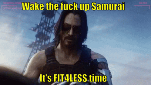 Fit4less Wake The F Up Samurai GIF - Fit4less Wake The F Up Samurai Fit4less Time GIFs