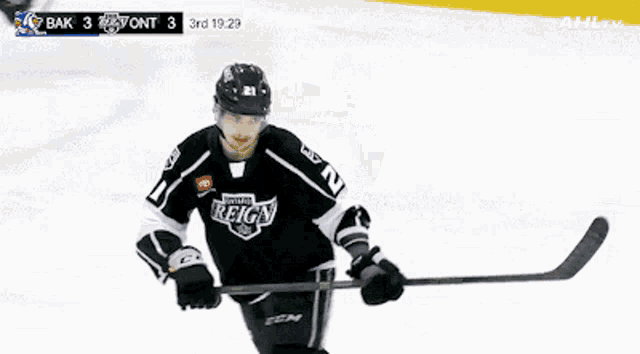 a hockey player with the number 21 on his jersey is skating on the ice