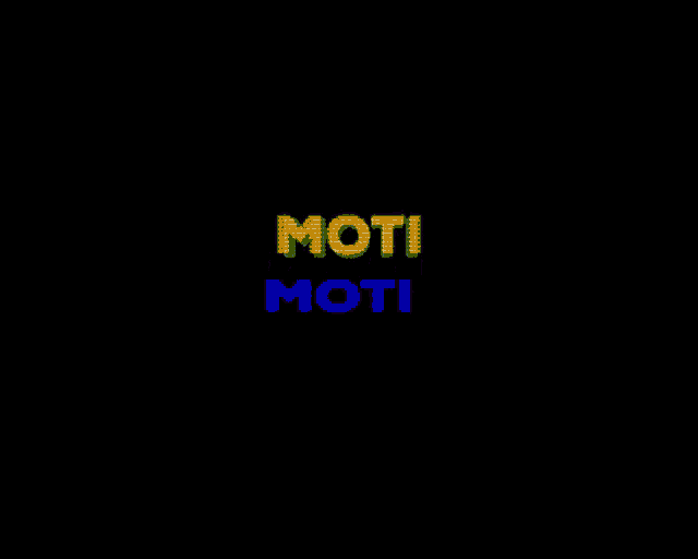 a black background with a rainbow colored text that says motti motti