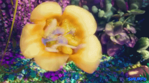 Flower Power GIF - Smurfs Smurfs The Lost Village Smurfs Movie GIFs