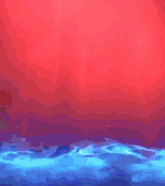 a painting of a person playing basketball with a purple and pink background