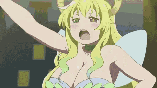 a cartoon drawing of a woman with horns and a fairy costume
