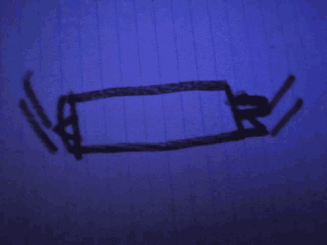 a drawing on a piece of paper that says ' a ' on it