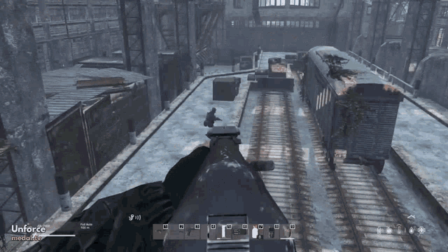 a screenshot of a video game that says unforce