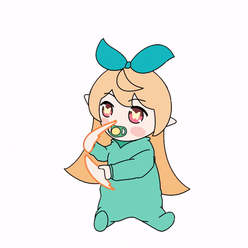 a baby girl with a pacifier in her mouth is wearing a green outfit