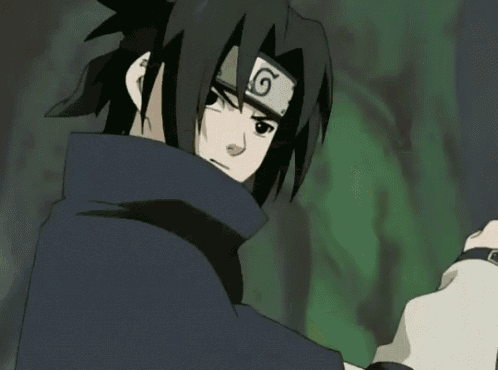 naruto and sasuke are fighting each other in a cartoon