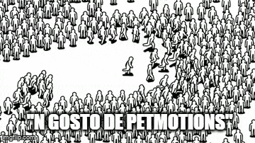a black and white drawing of a large group of people walking .