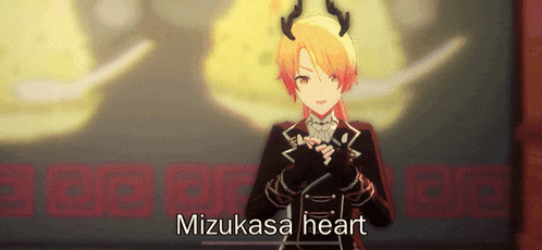 a video game character named mizukasa heart is shown