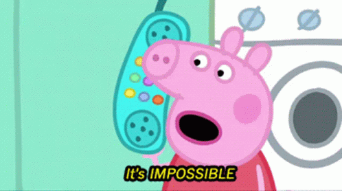 Peppa Pig Its Impossible GIF - Peppa Pig Its Impossible Impossible GIFs
