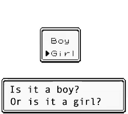 a black and white sign that says boy girl is it a boy or is it a girl .