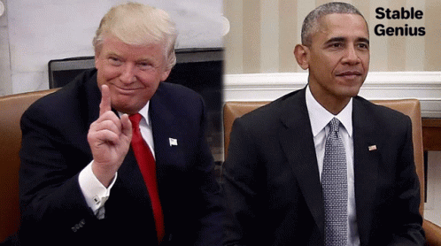 Donal Trump Obama GIF - Donal Trump Obama Impeach Trump GIFs