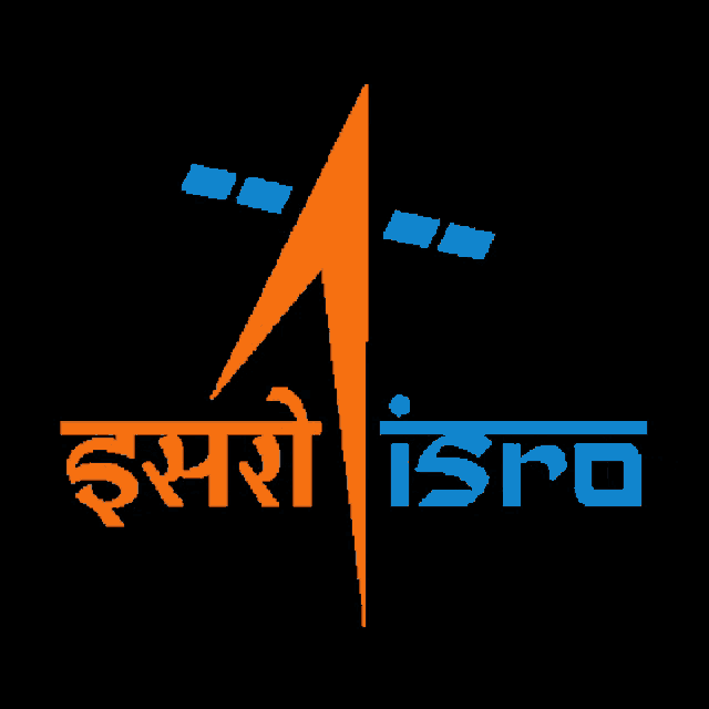 a logo for the indian space agency isra