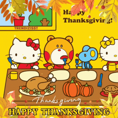 Happy Thanksgiving Hello Kitty GIF - Happy Thanksgiving Hello Kitty Thanksgiving GIFs