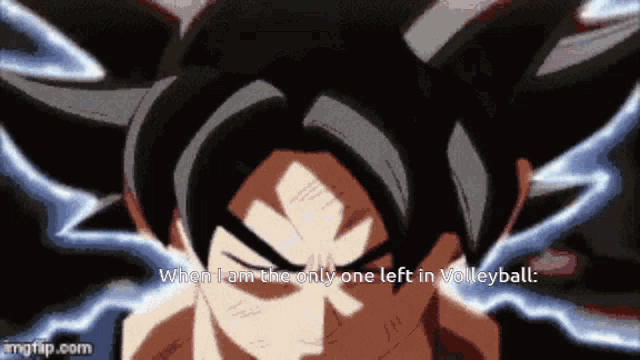 Sports Dragonball GIF - Sports Dragonball When Im The Only One Left In Volleyball GIFs