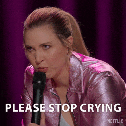 Please Stop Crying Taylor Tomlinson GIF - Please Stop Crying Taylor Tomlinson Taylor Tomlinson Have It All GIFs