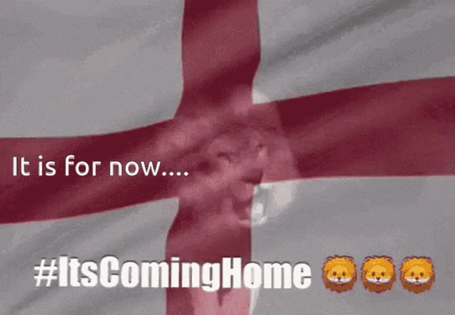 a picture of a british flag with the words it is for now