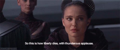 Star Wars How Liberty Dies GIF - Star Wars How Liberty Dies Thunderous Applause GIFs