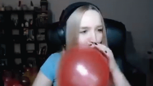 Twitch Wickeddinosaur GIF - Twitch Wickeddinosaur Blowing Balloons GIFs