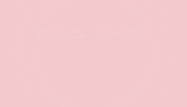 a pink and white circle with the words " aesthetic homestore " on it