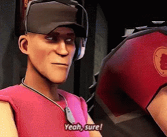 Tf2 Scout GIF - Tf2 Scout Yeah Sure GIFs