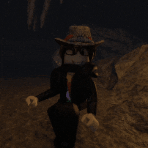 a cartoon character wearing a cowboy hat and sunglasses
