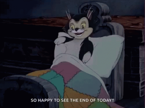 So Happy To See The End Of Today Cat GIF - So Happy To See The End Of Today Cat Bed GIFs