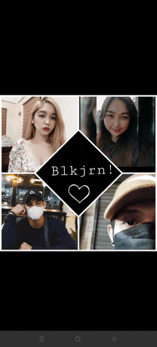a collage of people with the words blkjrn on the top