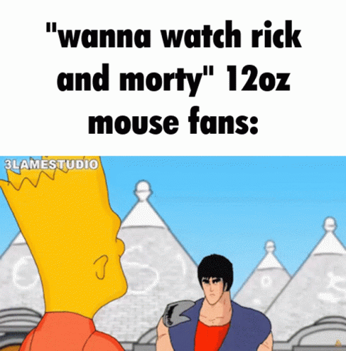 Fist Of The North Star 12oz Mouse GIF - Fist Of The North Star 12oz Mouse Simpsons GIFs