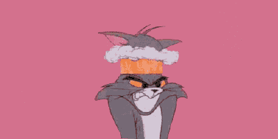 a cartoon cat is wearing a headband of smoke on his head .