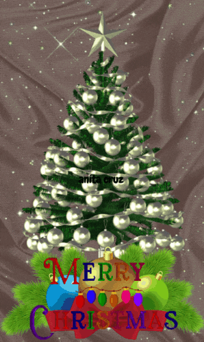 a picture of a christmas tree with merry christmas written on it