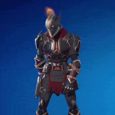 a knight with a helmet and chains around his waist