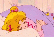 Sleeping Sailor Moon GIF - Sleeping Sailor Moon Its Sleeping Time GIFs