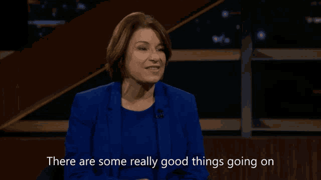 a woman says there are some really good things going on on a television show