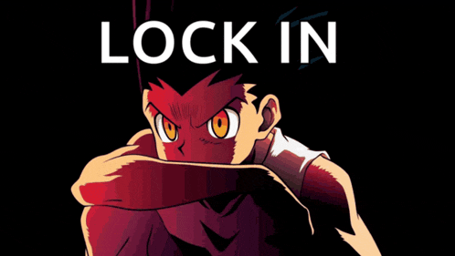a picture of a man with the words lock in behind him