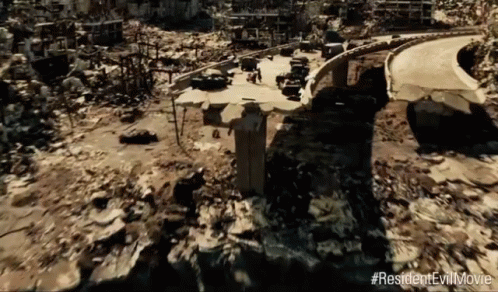 No Way Out GIF - Resident Evil Resident Evil The Final Chapter Wide Shot GIFs