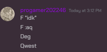 a screenshot of a message from progamer202246