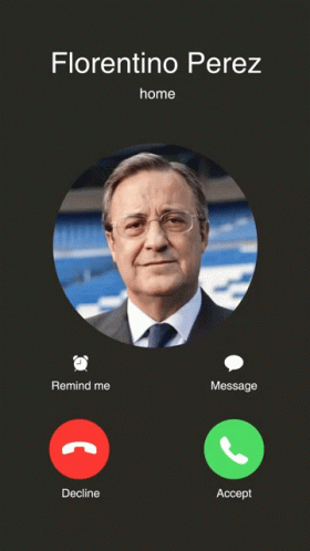 Phone Call Florentino Perez GIF