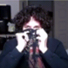 a blurry picture of a person taking a picture
