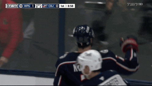a hockey game is being shown on tsn and the score is 1 to 1