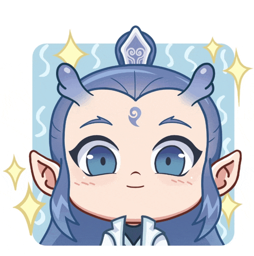 a cartoon drawing of a person with horns and a crown on their head