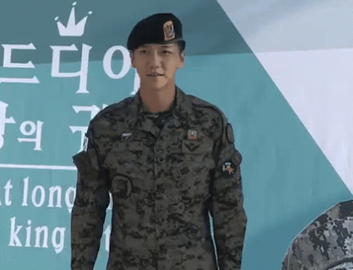 특전사 이승기 경례 단결 군복 전투복 군인 전역 병사 디지털 GIF - Lee Seung Gi Salute Korea GIFs